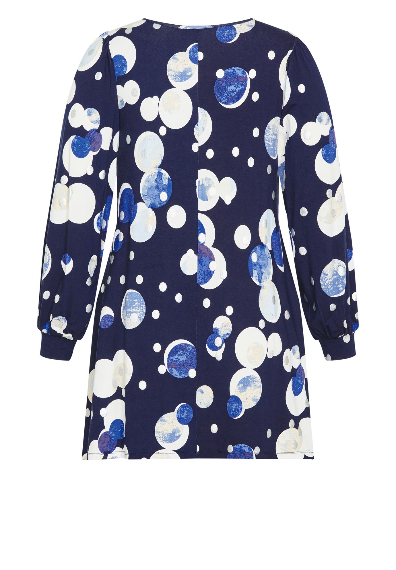 Noelle Foil Tunic, RIVIERA TIE DYE, alternate image number 3