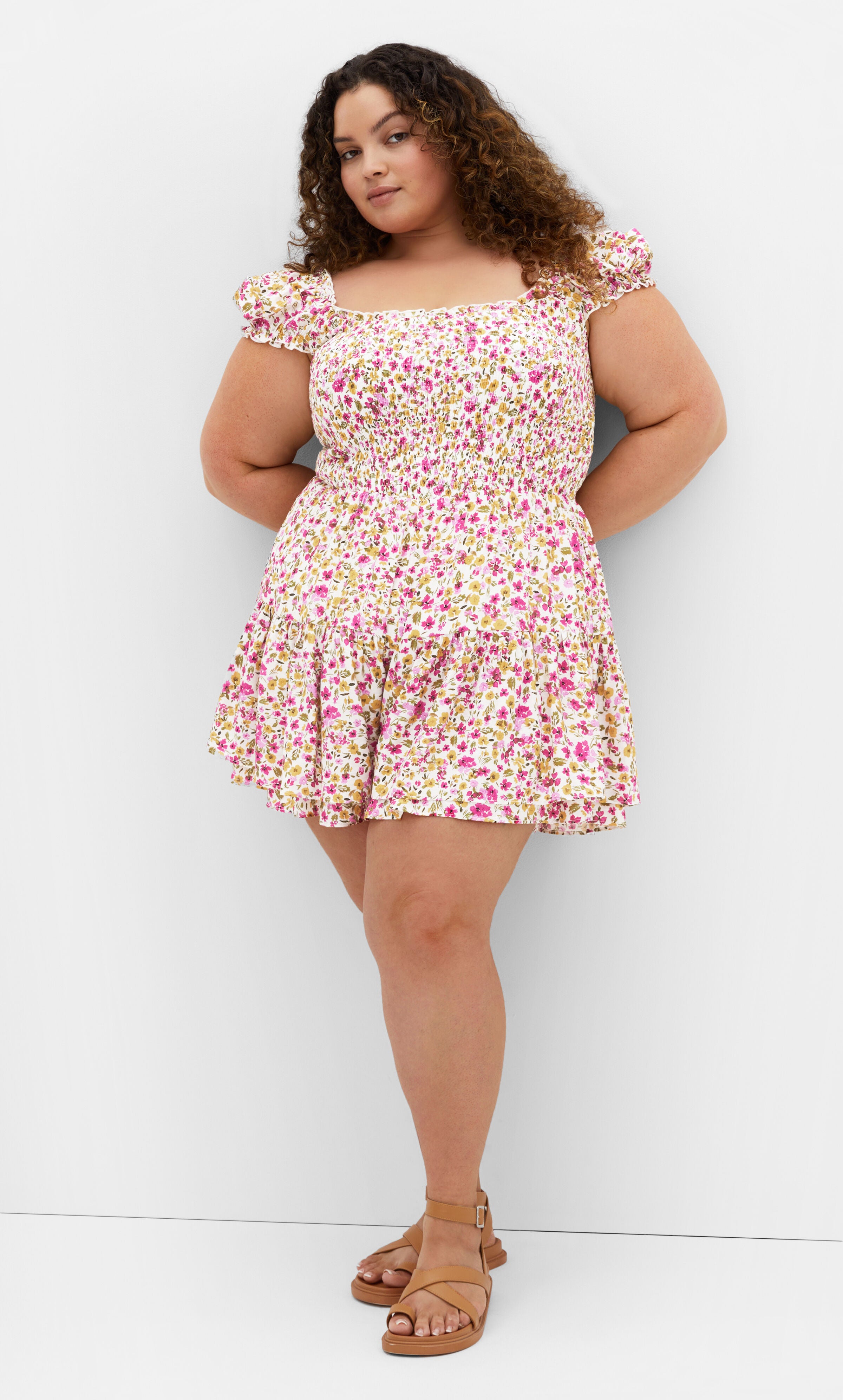 Zuri Print Playsuit - multi, WHITE, hi-res image number 0