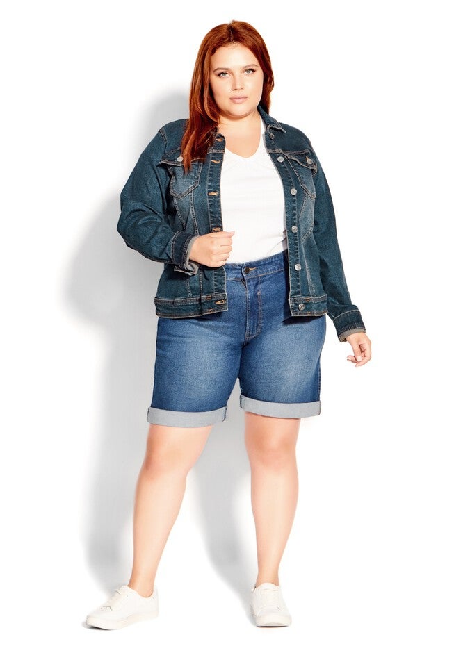 Denim Jacket, MID WASH, alternate image number null