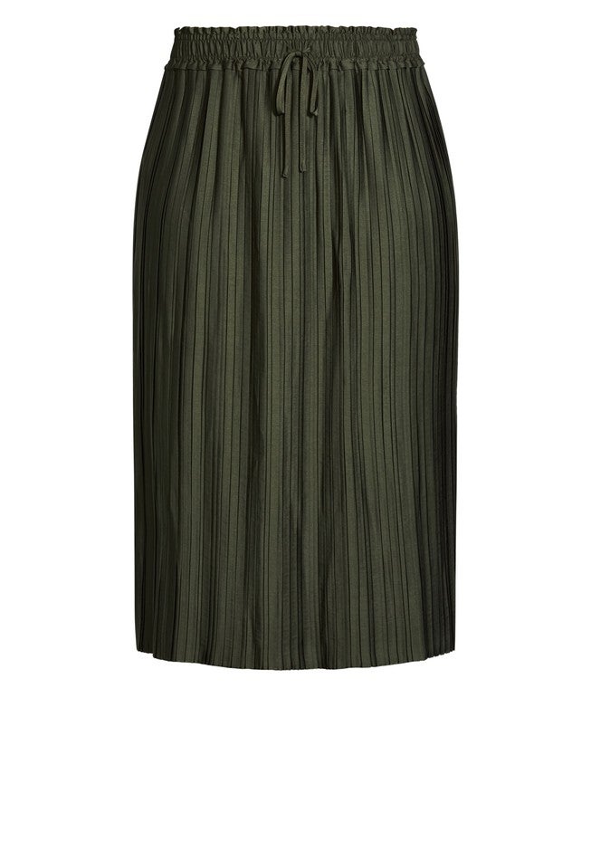 Pretty Pleat Skirt - fern, GREEN, alternate image number 2