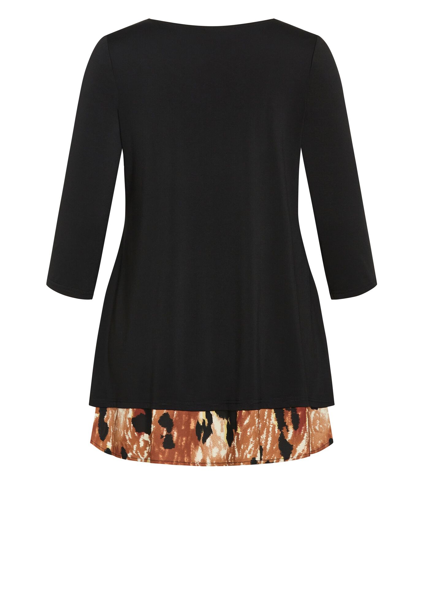 Tamara Print Tunic, BLACK ANIMAL, alternate image number 5