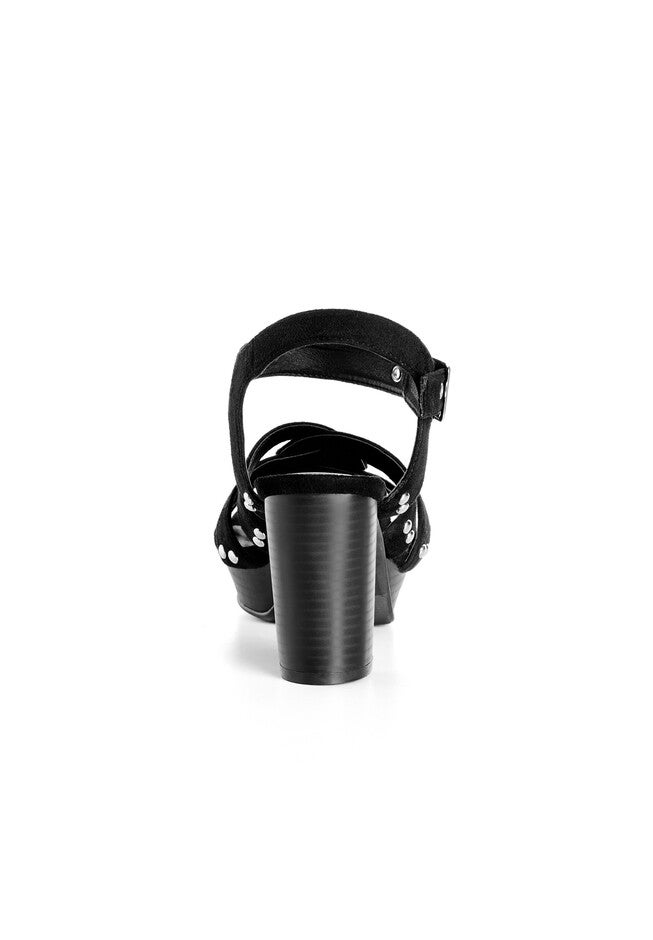 WIDE FIT Mule Felicity Heel - black, BLACK, alternate image number 2