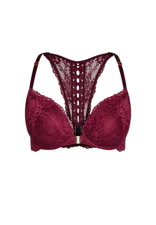 Pia Push Up Bra - merlot, PURPLE, alternate image number null