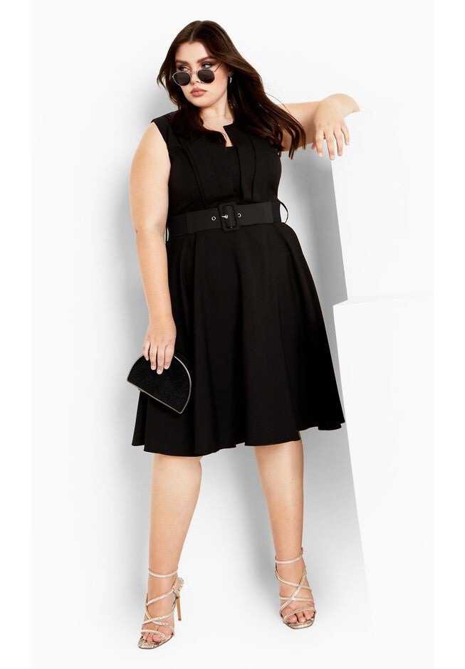 Vintage Veronica Dress - black, BLACK, on-hover image number null