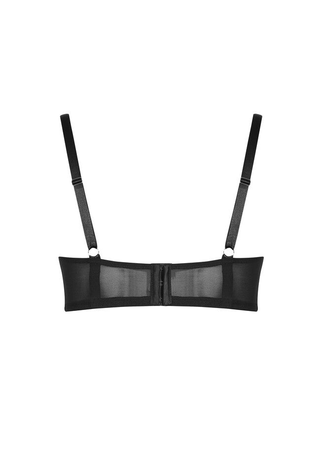 Bianca Underwire Demi Bra - black, BLACK, alternate image number null