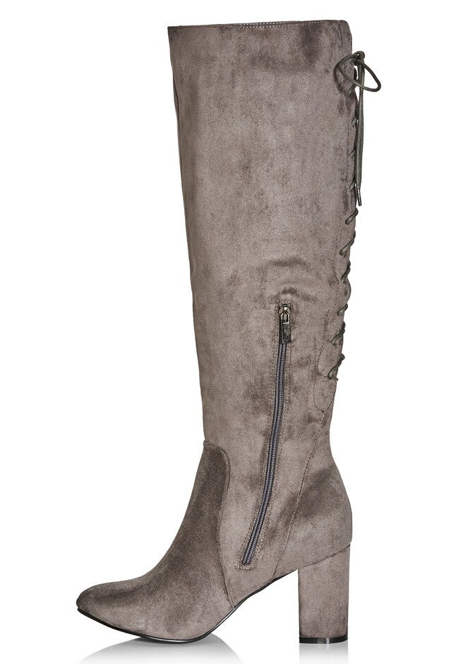 WIDE FIT Perry Knee Boot - steel, GREY, alternate image number null
