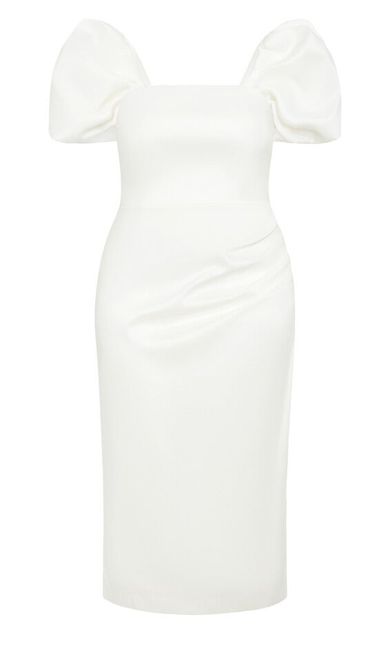 Elyse Dress - white, WHITE, alternate image number null