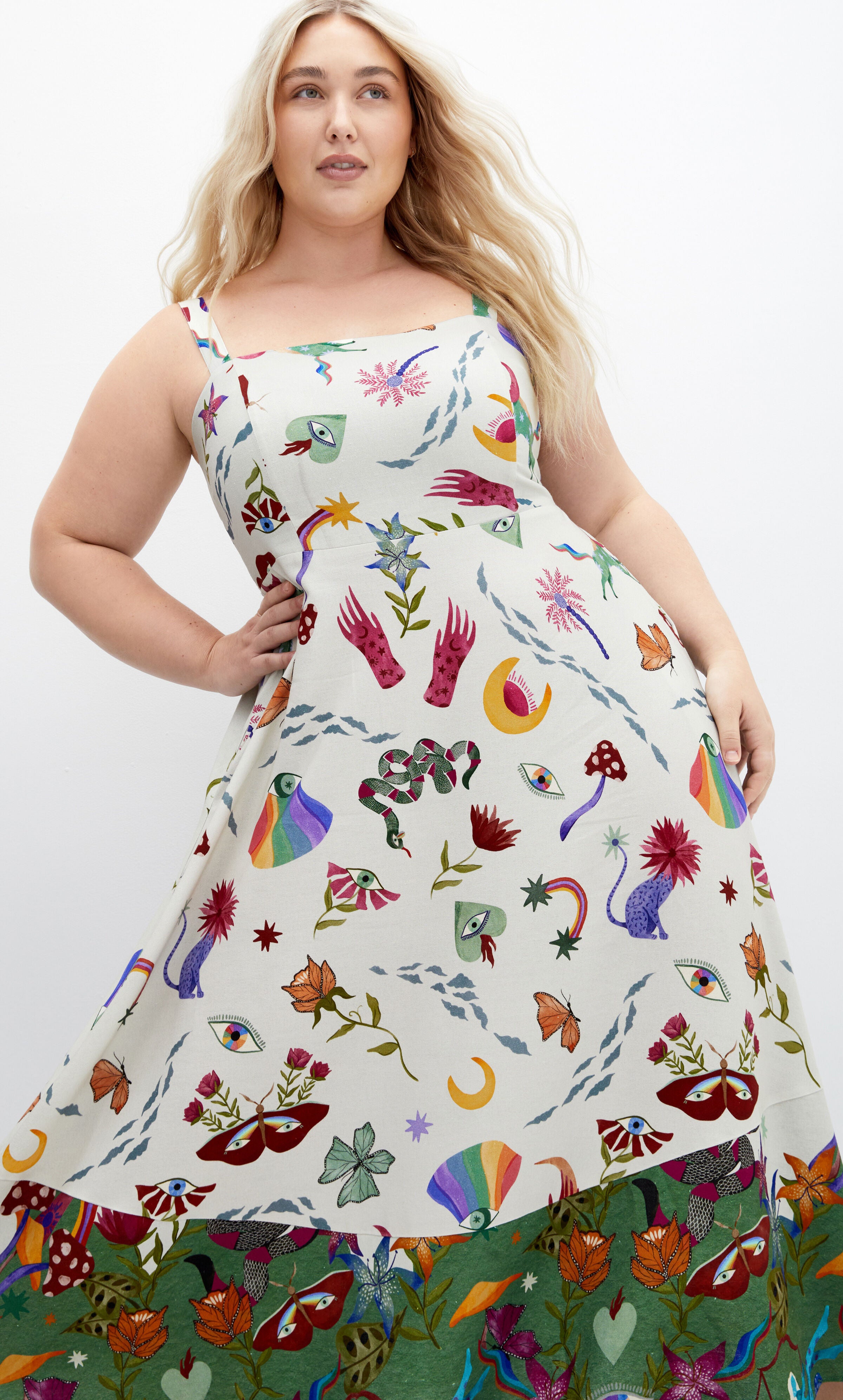 Annabel Print Maxi Dress - ivory | Avenue