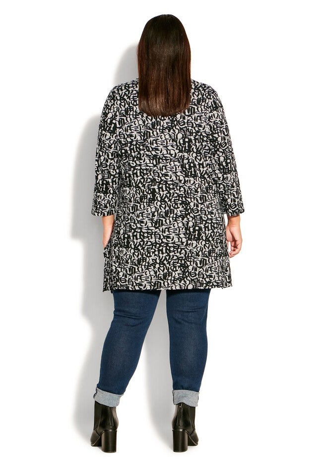Valerie Print Tunic, GO CRAZY, alternate image number null