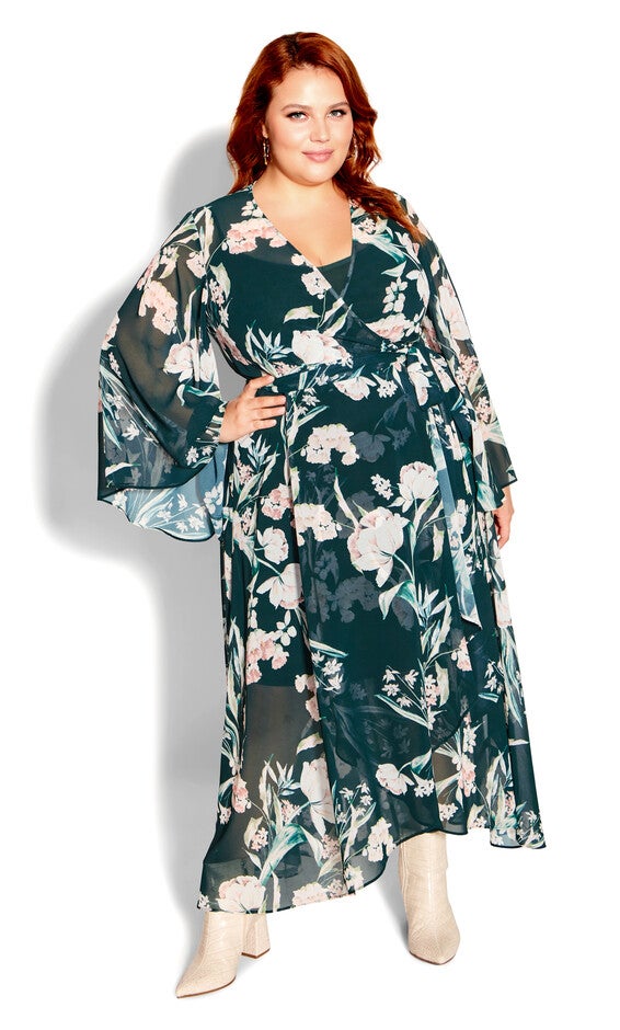 Fleetwood Print Maxi Dress - fresh fields, GREEN, alternate image number 2