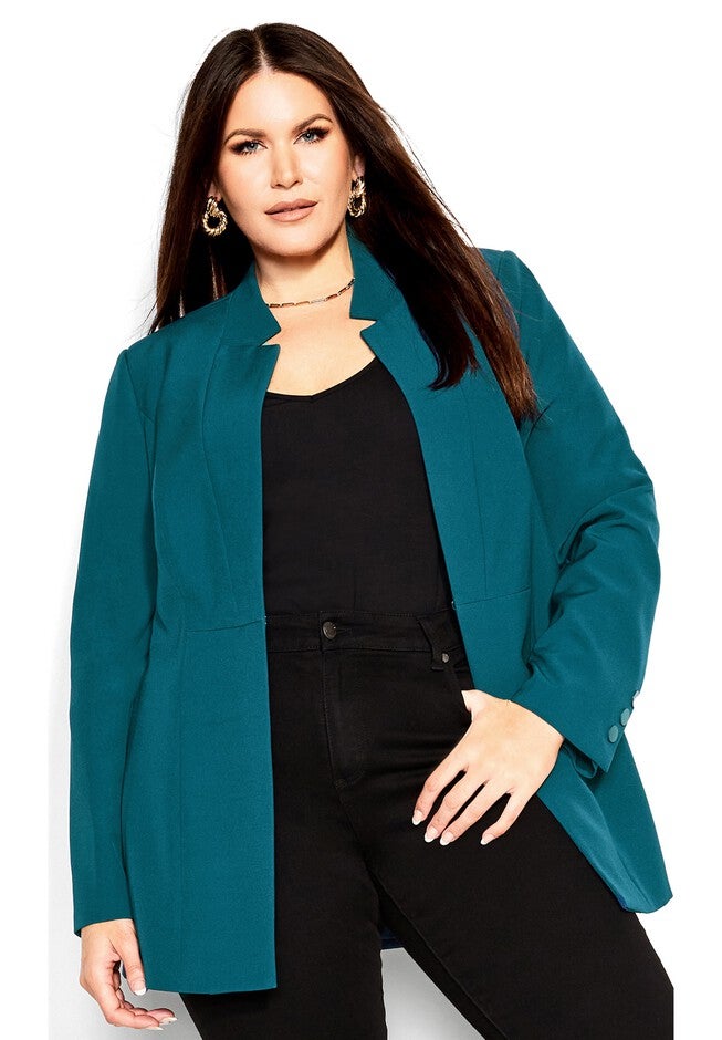 Hannah Jacket - teal, GREEN, hi-res image number null