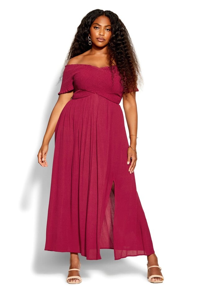Island Detail Dress - rhubarb, RED, hi-res image number null