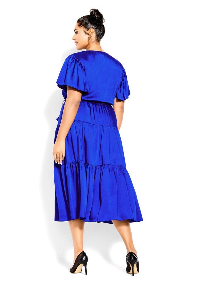 Tiered Sweetness Maxi Dress - cobalt, BLUE, alternate image number 4