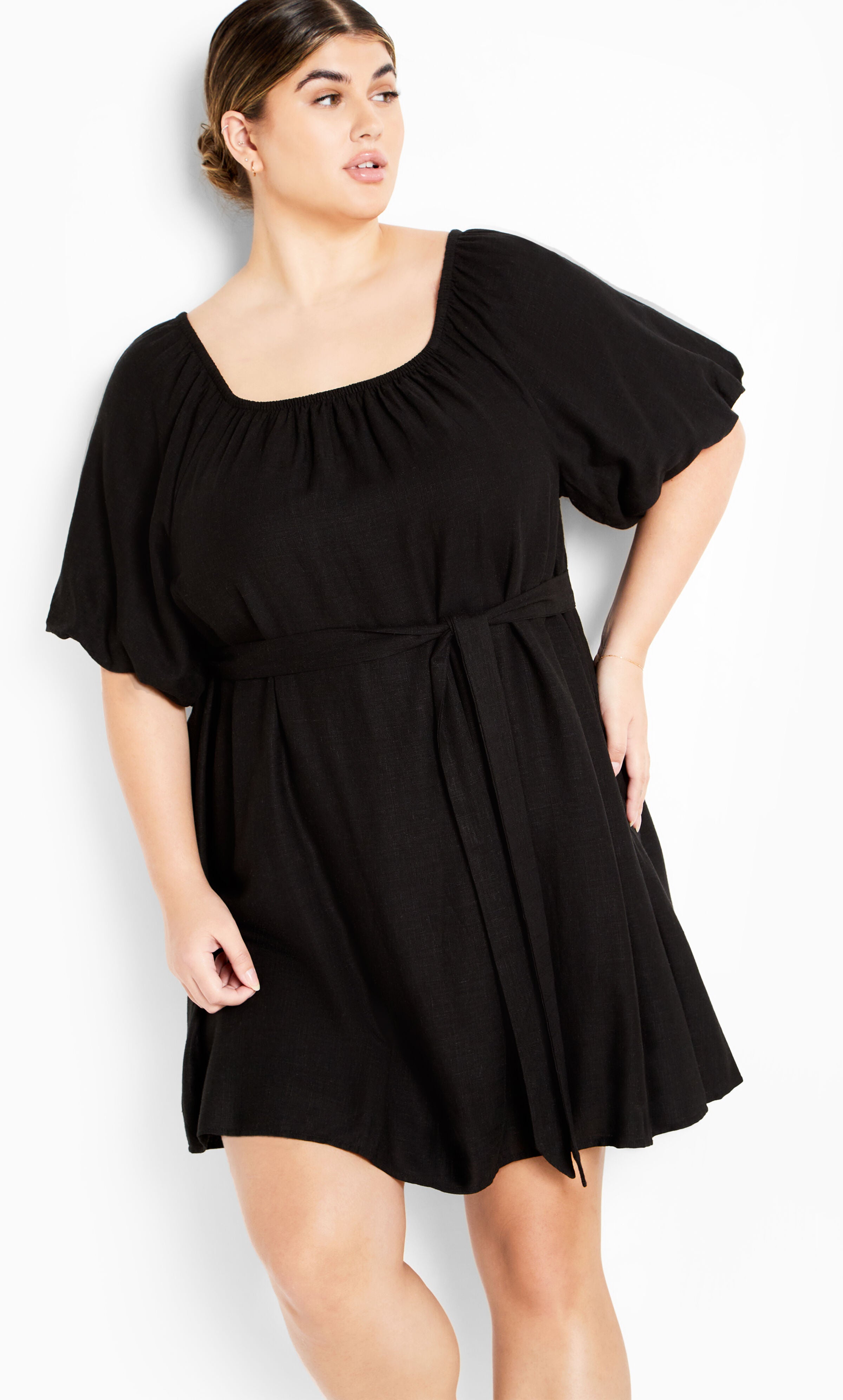 Uptown Mini Dress - black, BLACK, alternate image number 1