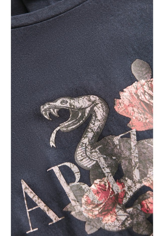 Arizona Rose Tee - navy, BLUE, alternate image number null