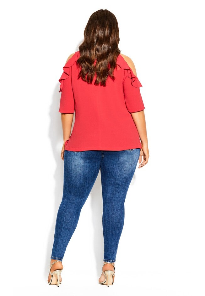 Wild Sleeve Top - raspberry, PINK, alternate image number null