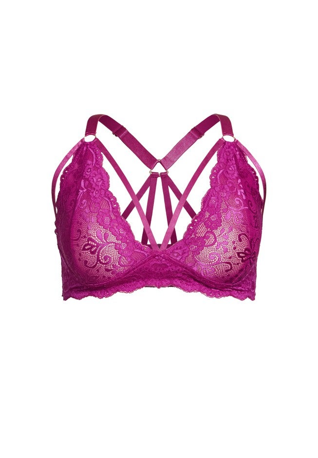 Sophie Strappy Bralette - cerise, PINK, alternate image number 2
