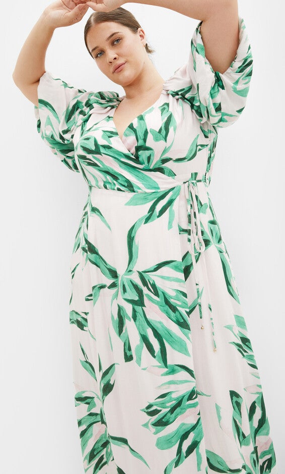 Leilani Maxi Dress - print, GREEN, alternate image number 1