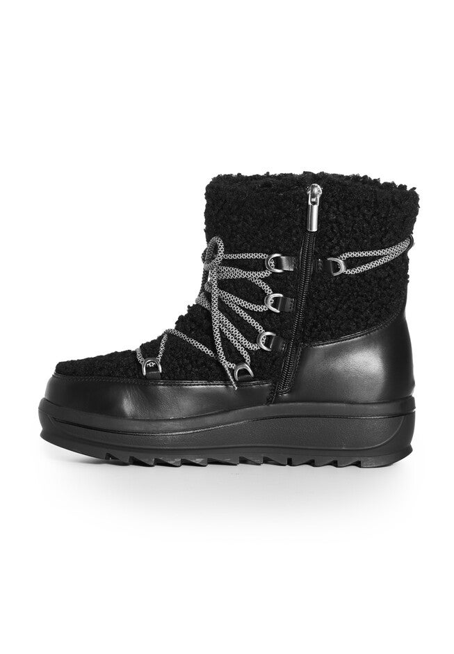 Darby Faux Fur Cold Weather Boot, BLACK, alternate image number 3