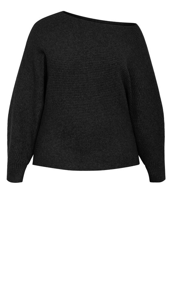 Eleni Slouch Sweater - black, BLACK, alternate image number null