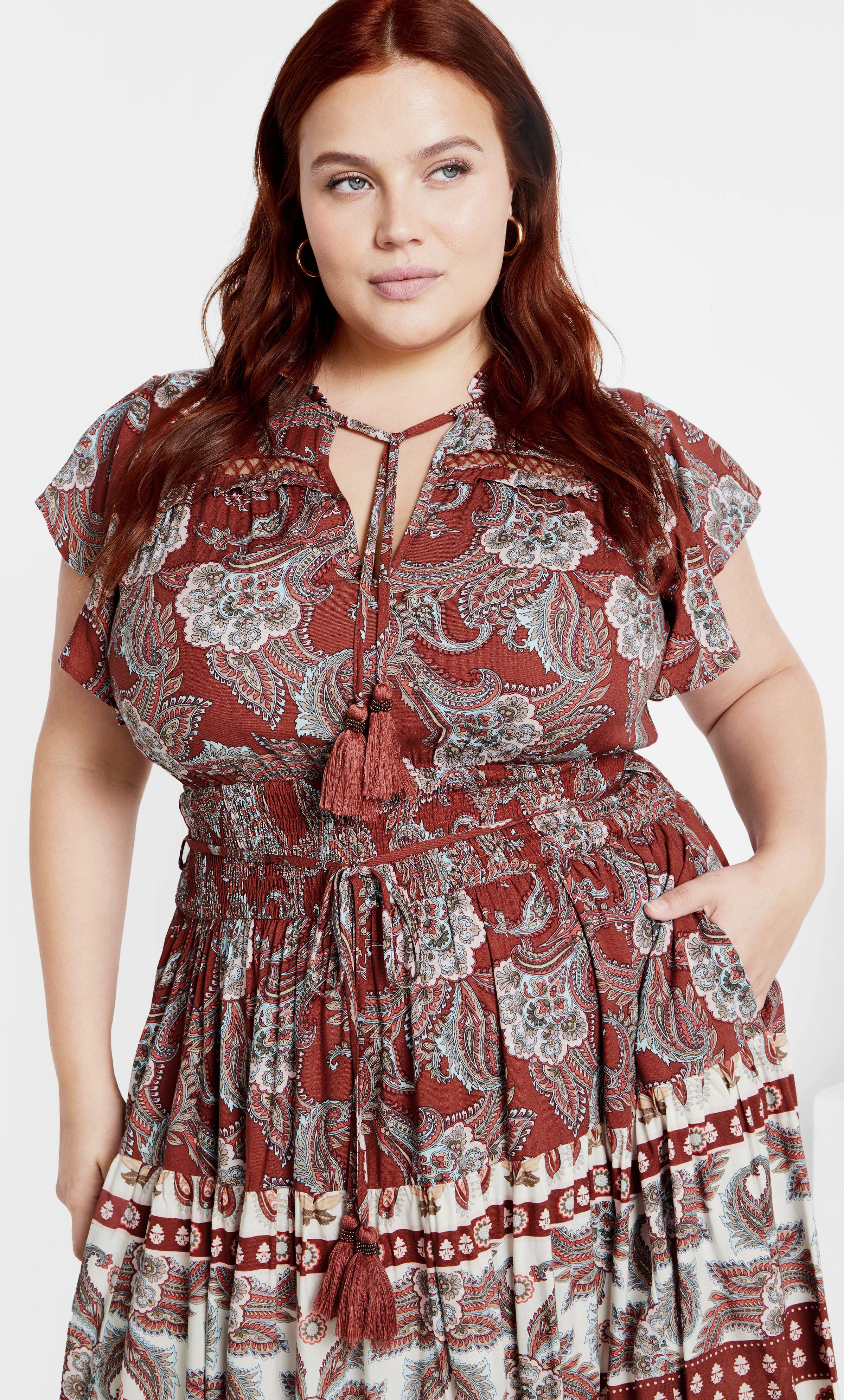 Lilah Dress - marsala, RED, hi-res image number 0
