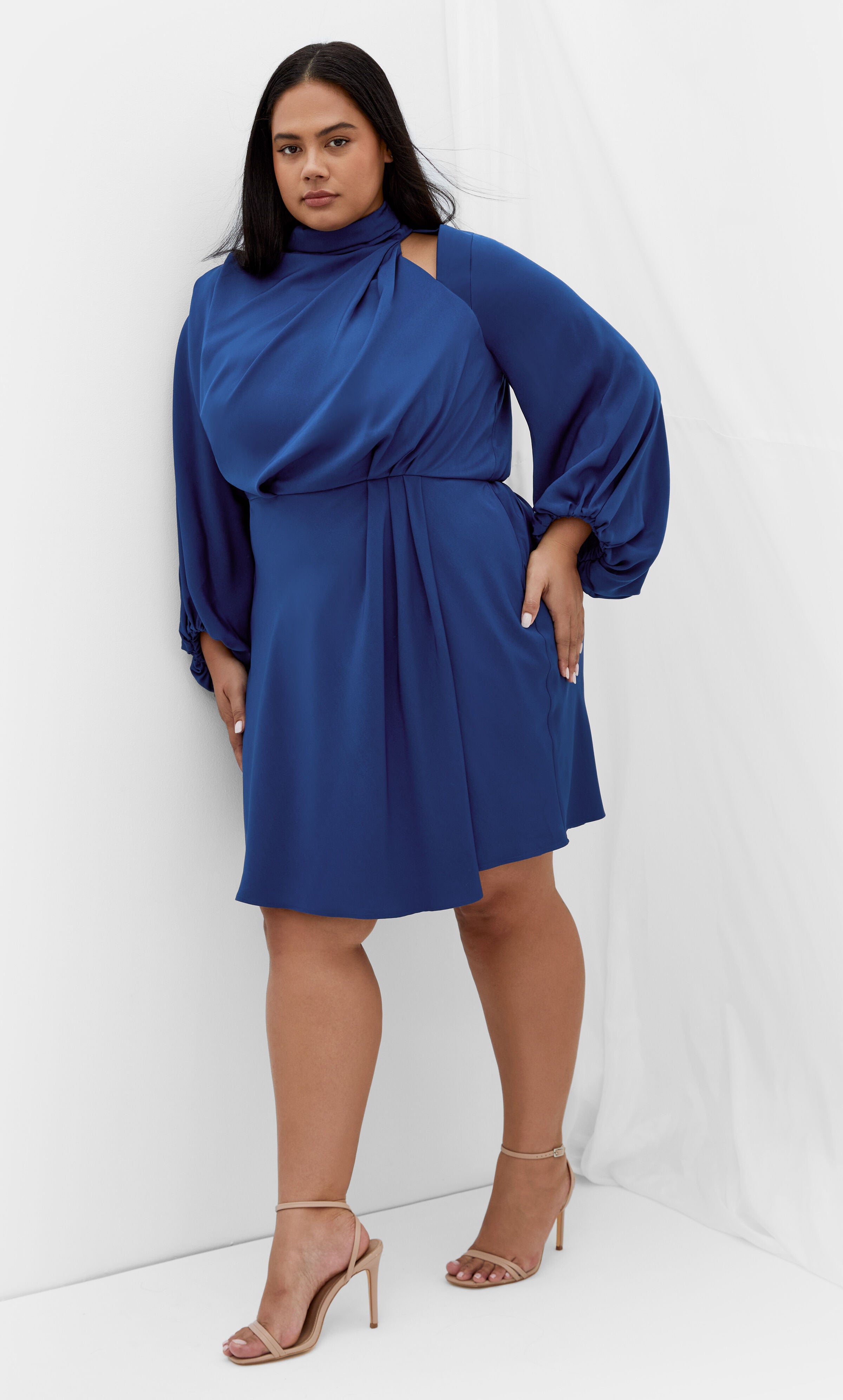 Jaylee Mini Dress - deep ocean, BLUE, hi-res image number 0