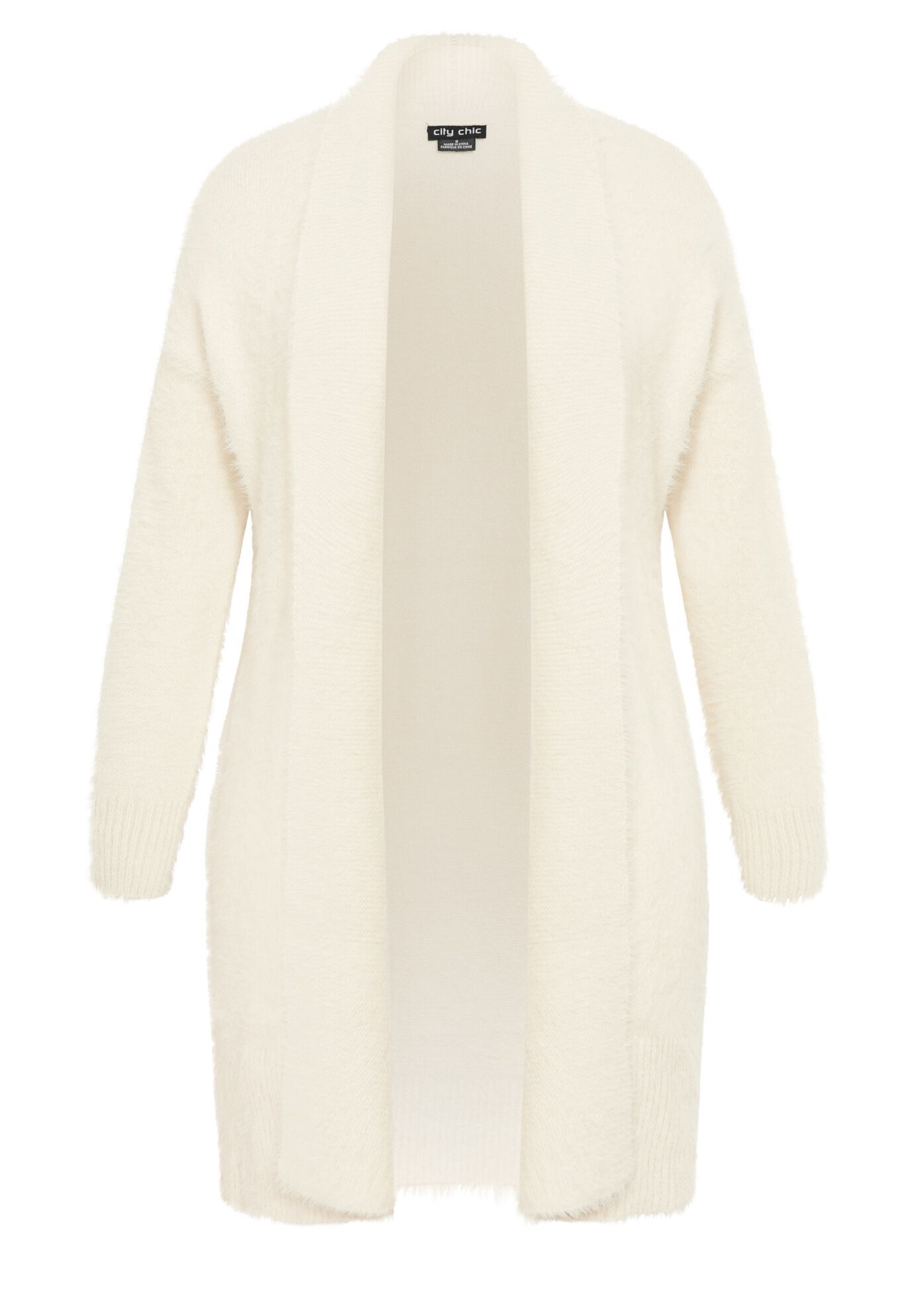Cream fluffy cardigan best sale