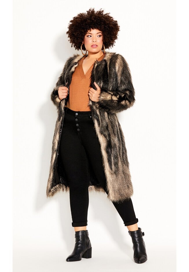 70's Diva Coat - black, BLACK, alternate image number 6