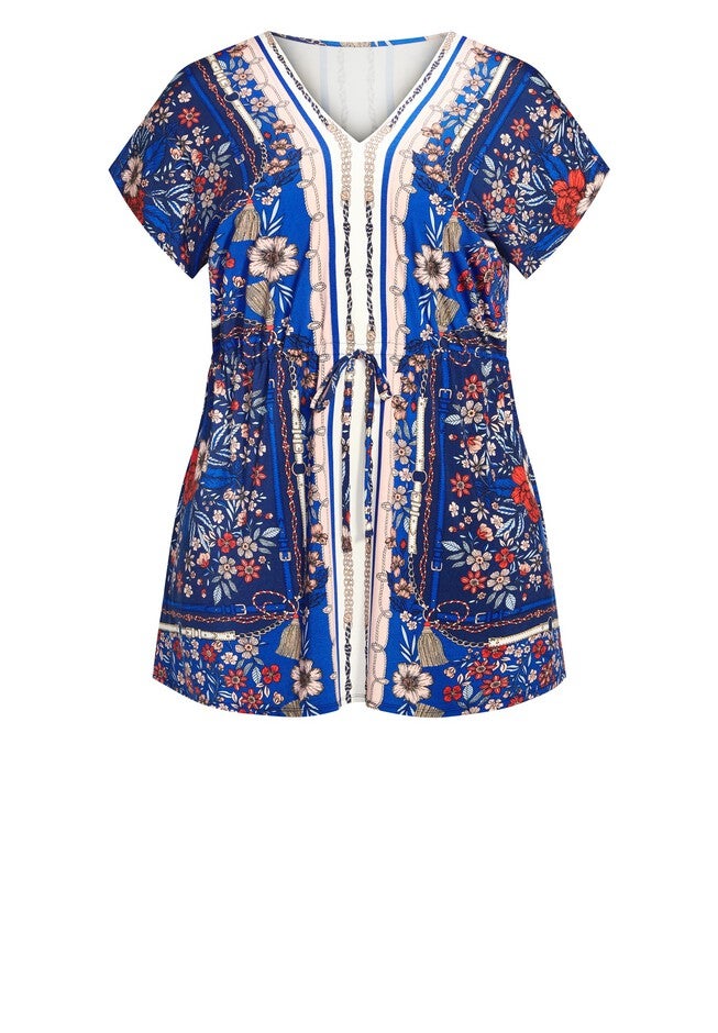 Selina Scarf Tunic, NAVY, alternate image number null