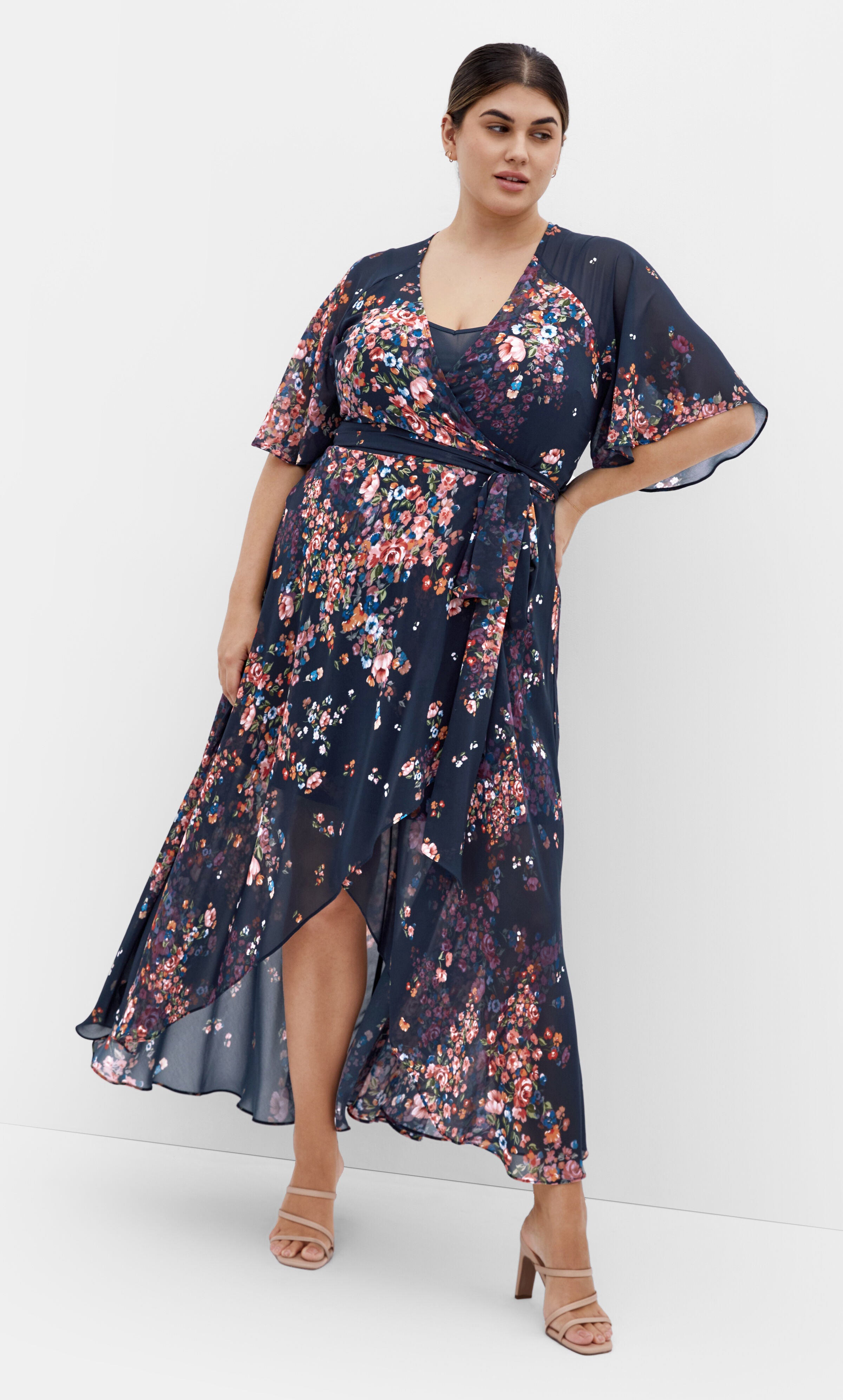 Lovers Lane Print Dress - royal blue, BLUE, hi-res image number 0