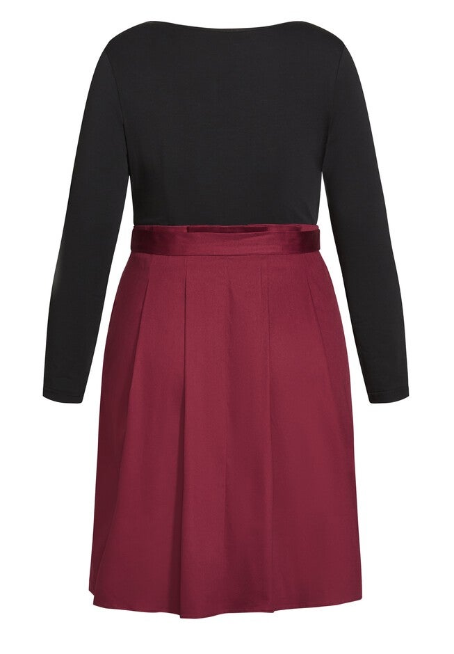 Uptown Girl Dress - port, RED, alternate image number 4