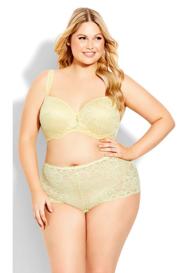 Lace Cheeky Brief, IRIS YELLOW, hi-res image number 0