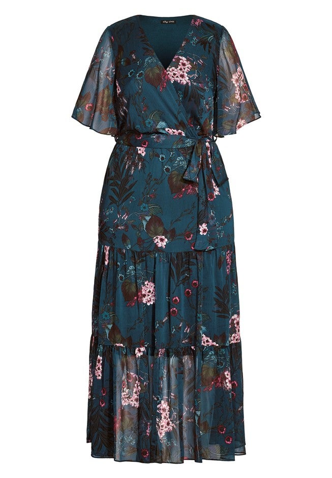 Botanica Maxi Dress - peacock, BLUE, alternate image number 2