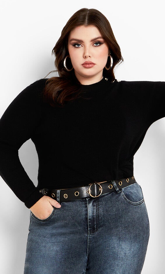 Royal Sweater - black, BLACK, hi-res image number null