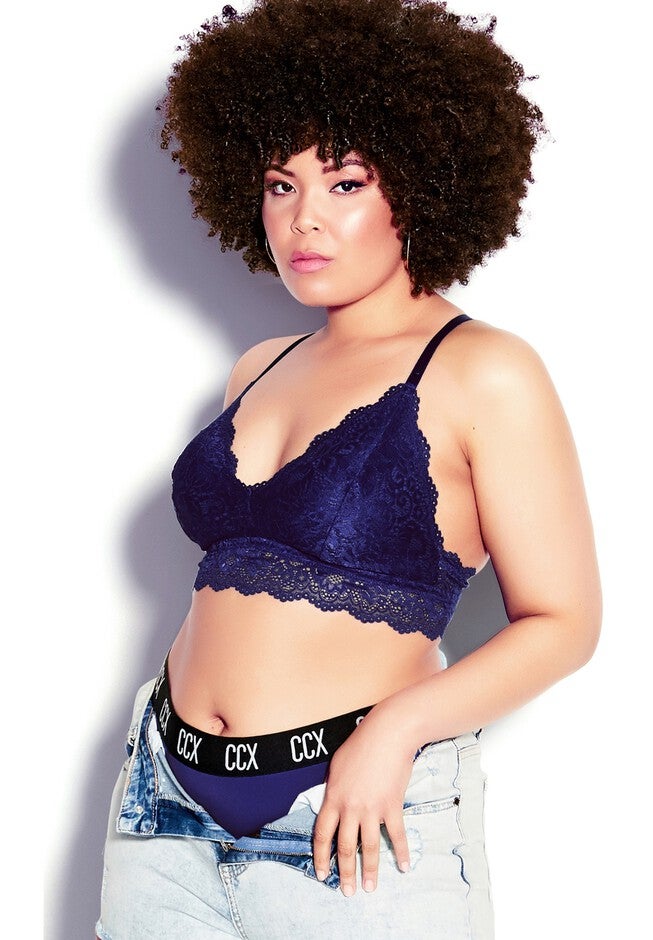 CCX Lace Bralette - cobalt blue, BLUE, on-hover image number null