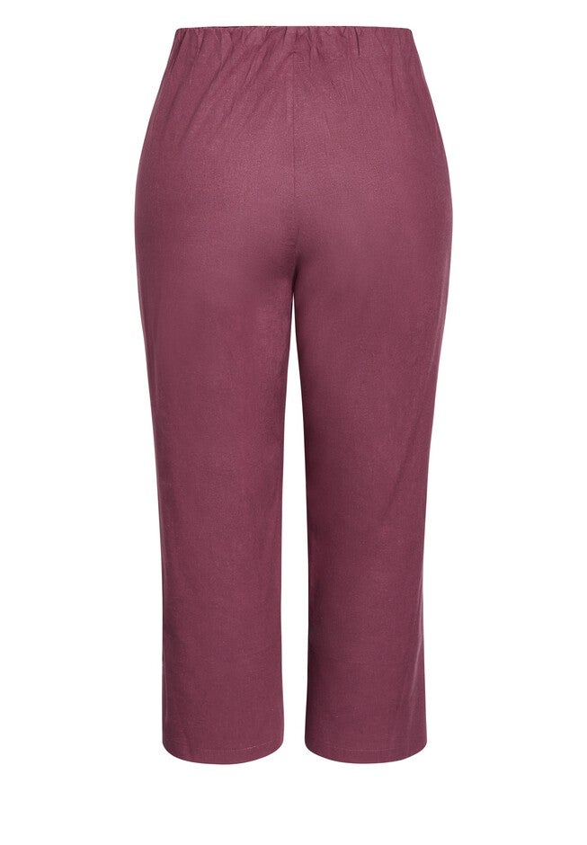 Botanical Pant - roseberry, PURPLE, alternate image number 3