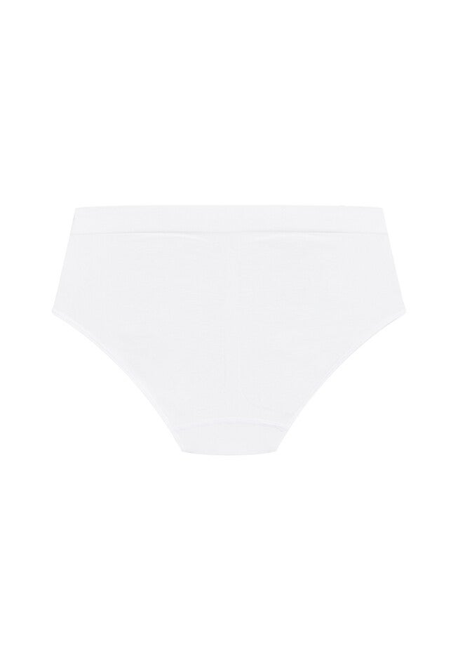 Seamless High Cut Brief, WHITE, alternate image number 2