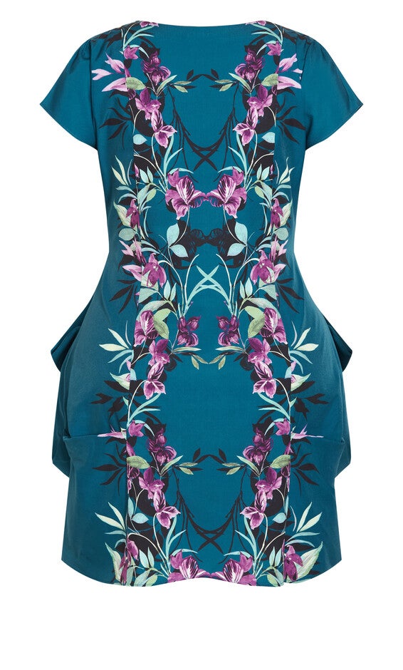 Nadia Zip Tunic - teal, GREEN, alternate image number 4
