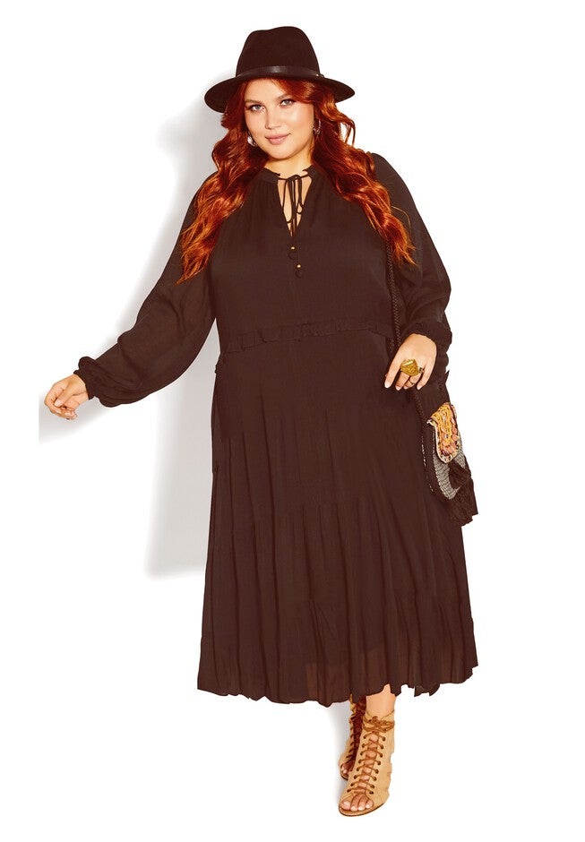 Avery Dress - black, BLACK, on-hover image number 1