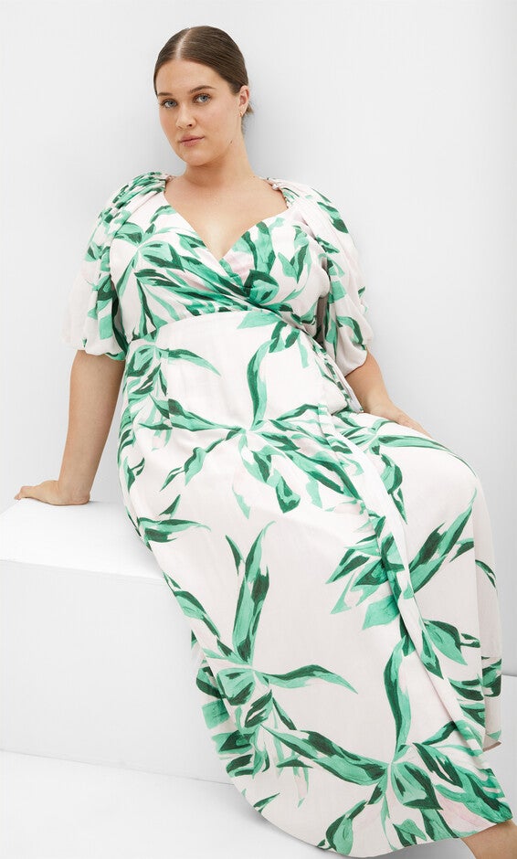 Leilani Maxi Dress - print, GREEN, alternate image number 3