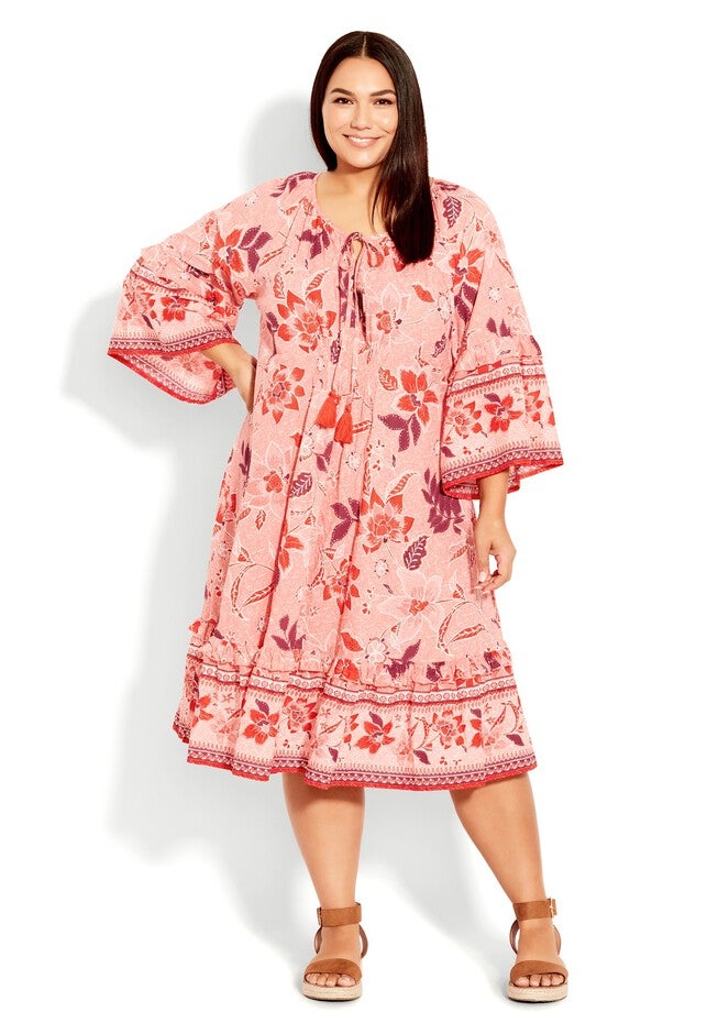 Kara Crush Dress, PINK ROYAL BLOOMS, hi-res image number null