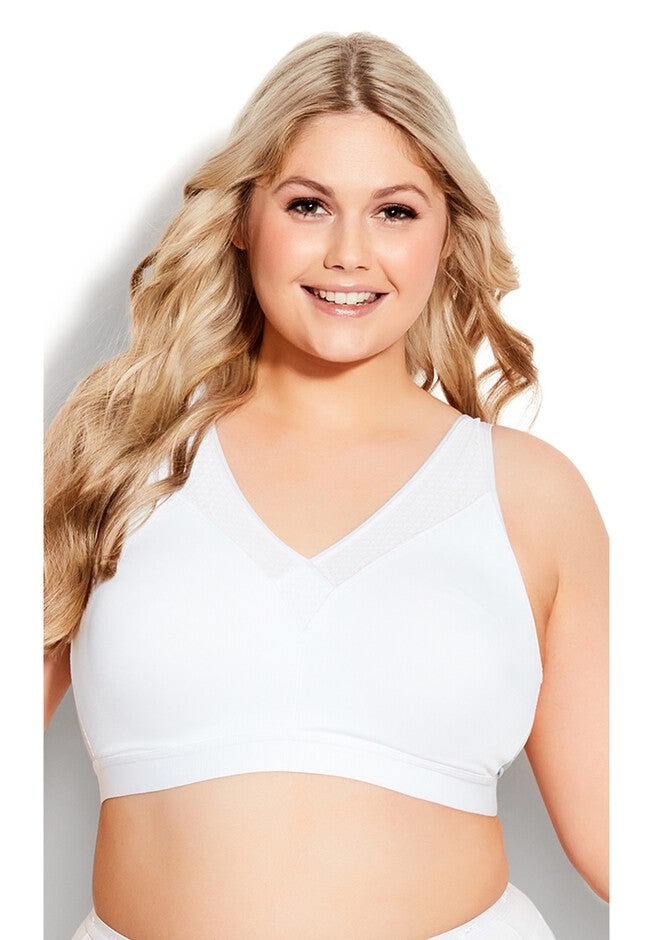 Cooling Wire Free Bra, WHITE, hi-res image number 0