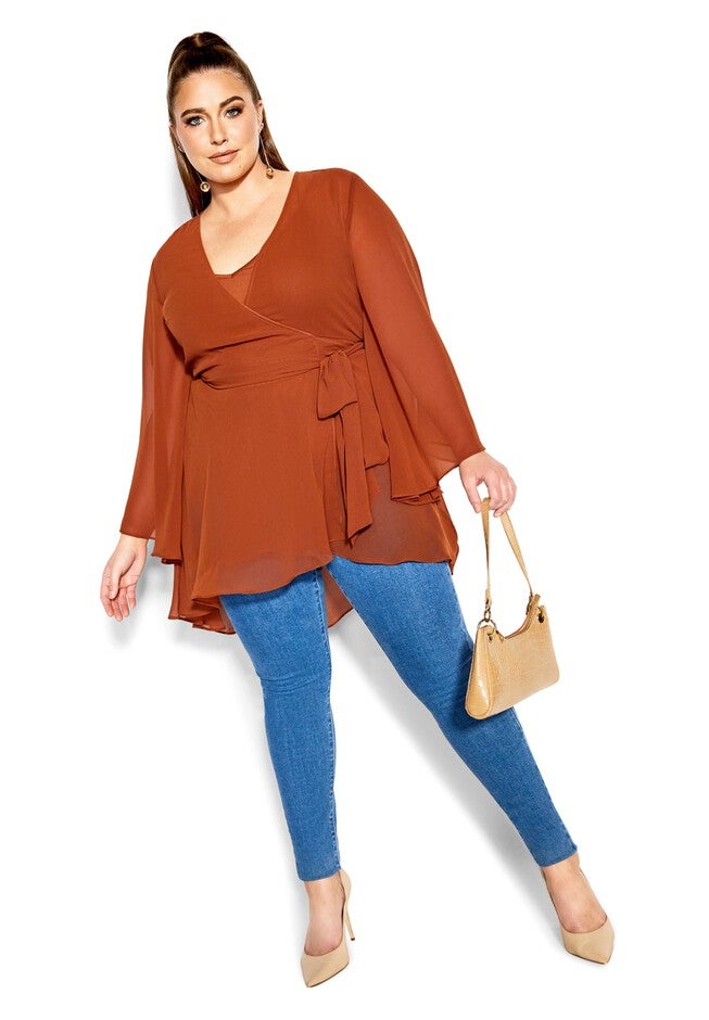 Fleetwood Tunic - ginger, ORANGE, on-hover image number 1