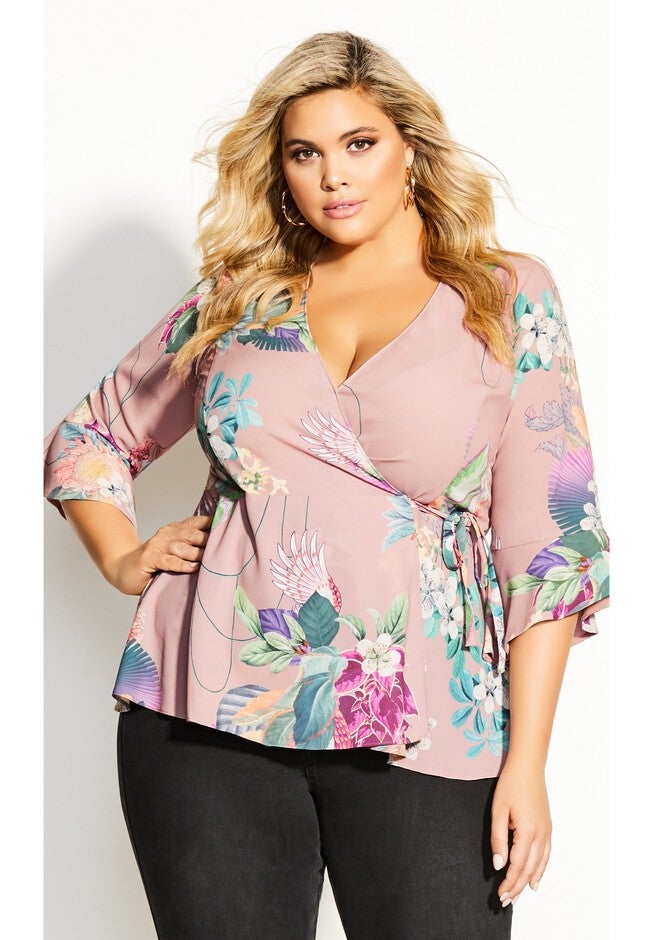 Heartwine Floral Top - rose, BLACK, hi-res image number null