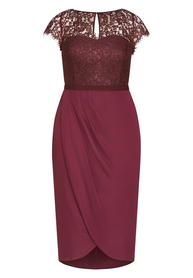 Chelsea Dress - bordeaux, RED, alternate image number 3