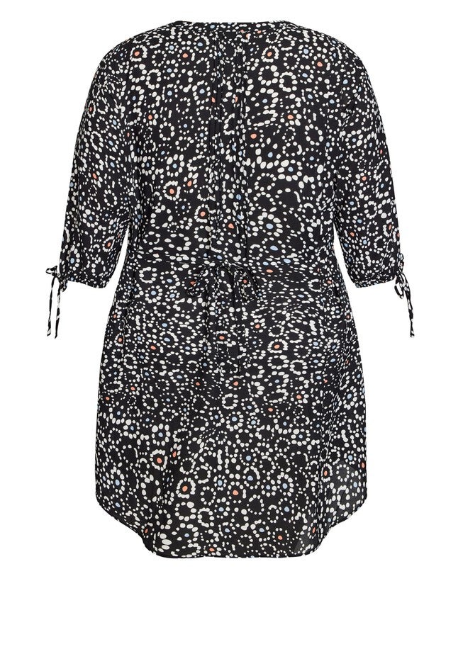 Woven Pr Shirt Dress, QUANT MONO, alternate image number null