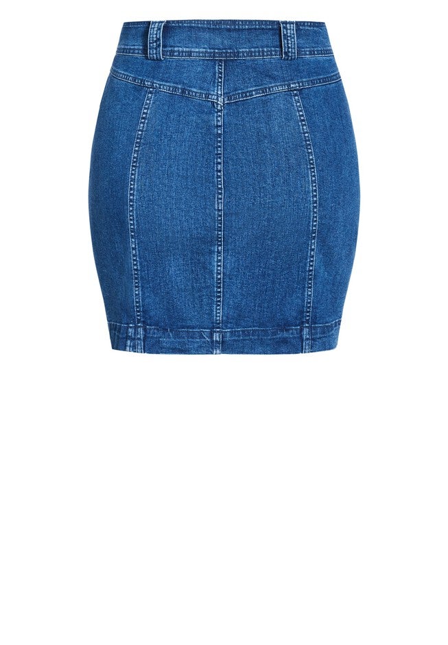 Coastal Skirt - mid denim, BLUE, alternate image number 3