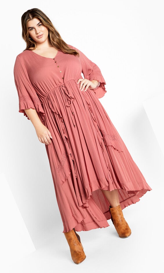 Cadence Dress - rosewood, PINK, alternate image number 1