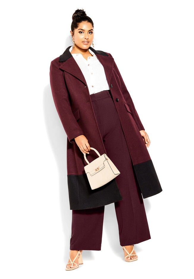 Magnetic Pant - oxblood, RED, alternate image number 2