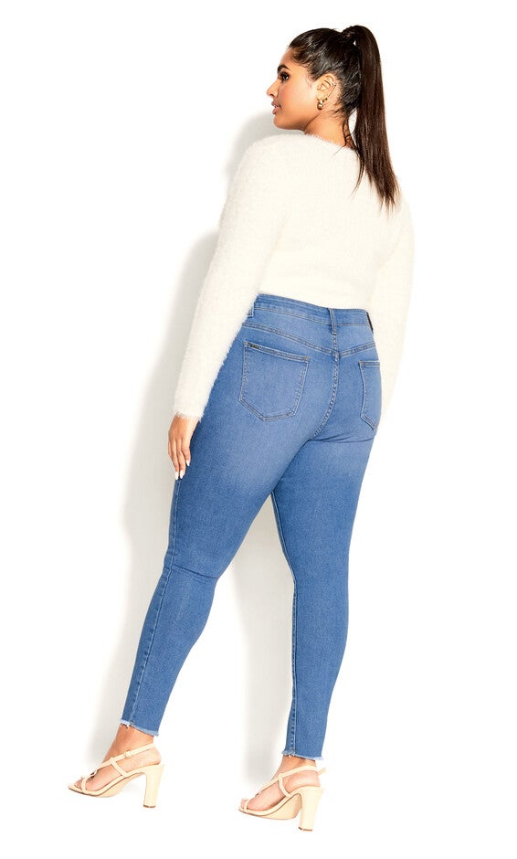 Asha Wild Rose Jean - blue, BLUE, alternate image number 2